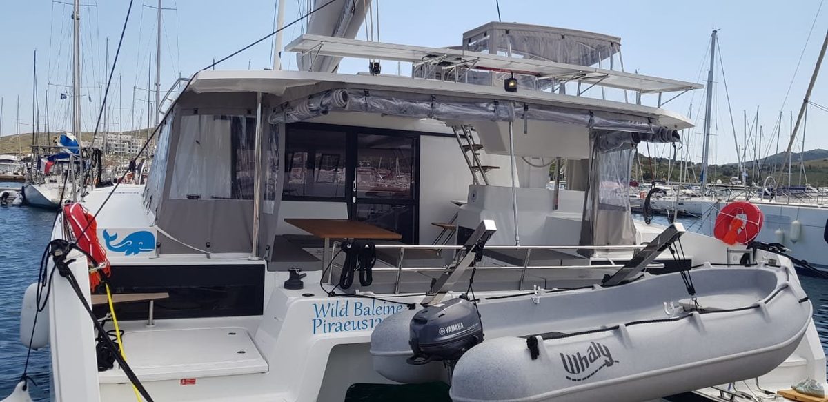 Wild Baleine at her berth in Lavrio